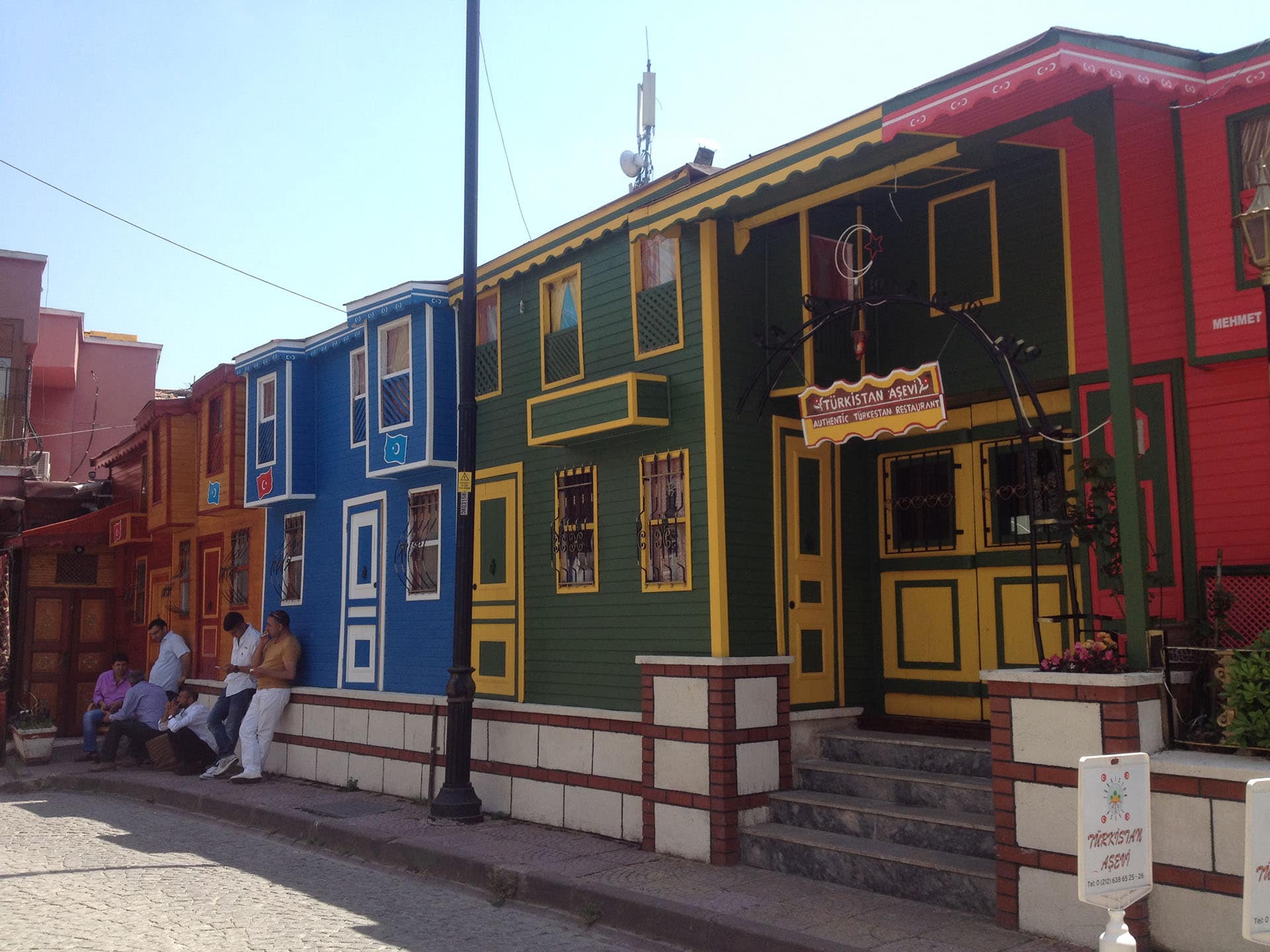 Istanbul, Turquie, maisons colorées